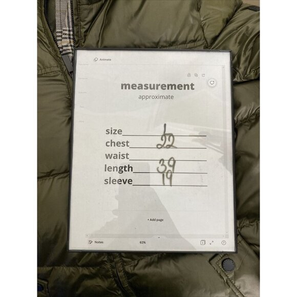 French Connection Hooded Puffer Coat Black Front Zip & Snap Pockets Size Large - Picture 9 of 9